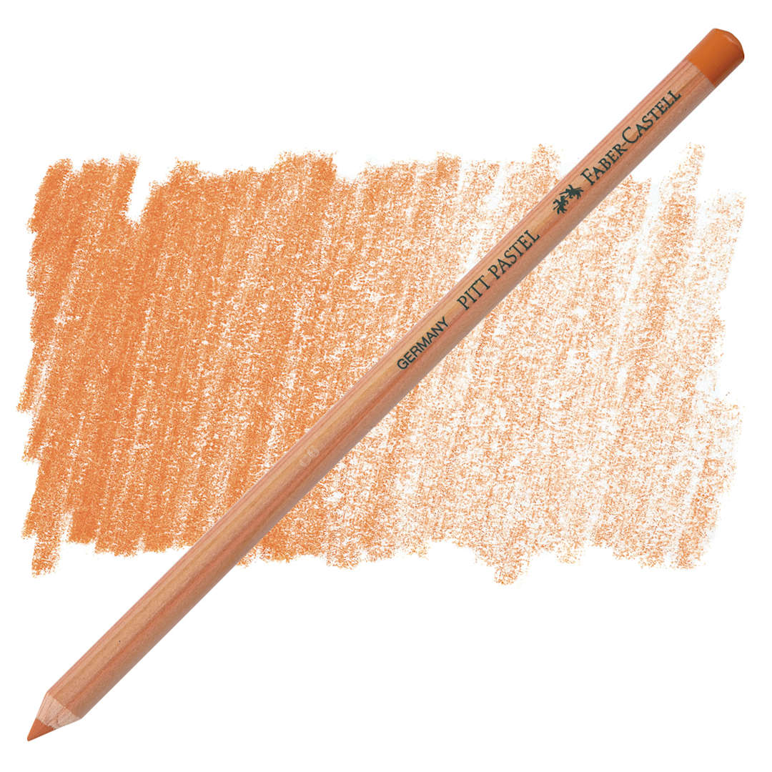 Open in modal - Faber-Castell Pitt Pastel Pencil - Terracotta pencil and swatch