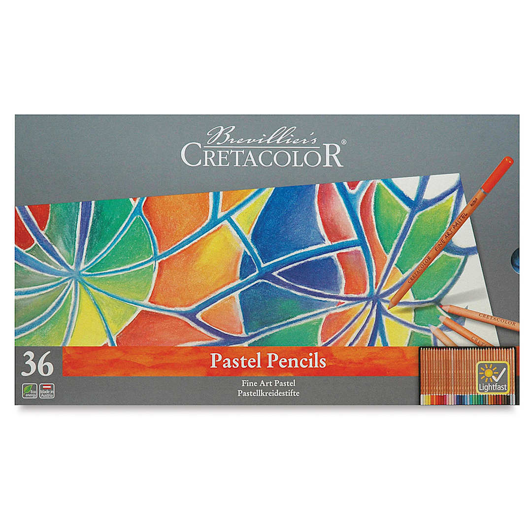 Open in modal - Cretacolor Fine Art Pastel Pencils Set - Front of package of set of 36