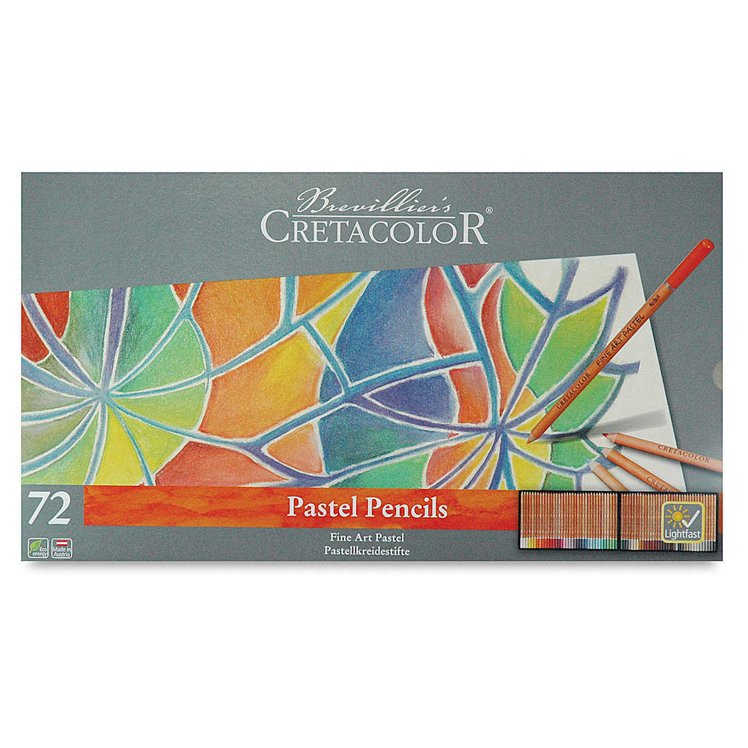 Open in modal - Cretacolor Fine Art Pastel Pencils Set - Front of package of set of 72