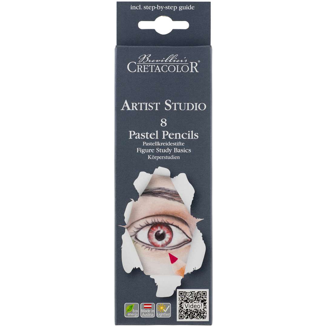 Open in modal - Artist Studio Pastel Pencil Sets 8-Pencil Portrait Colors Set