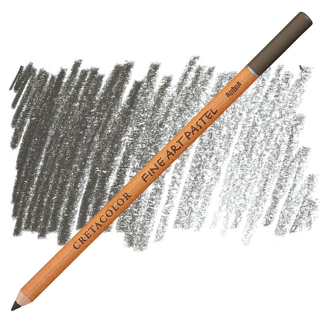 Open in modal - Cretacolor Fine Art Pastel Pencil - Brown Gray pencil and swatch