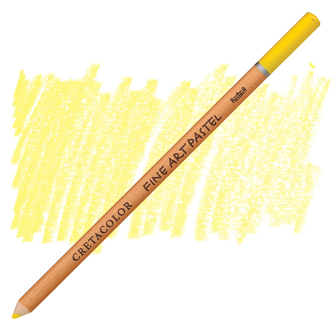 Open in modal - Cretacolor Fine Art Pastel Pencil - Chromium Yellow pencil and swatch