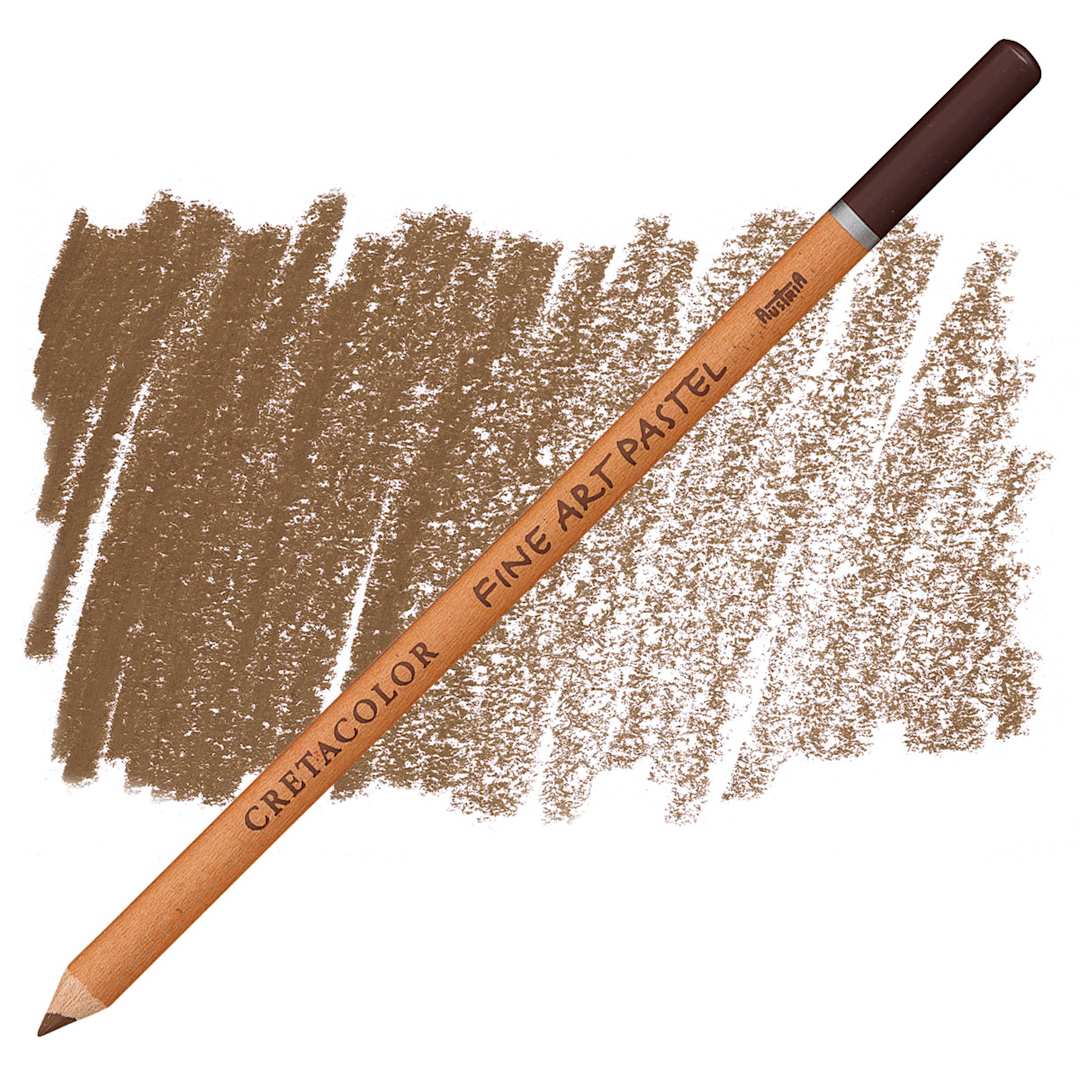 Open in modal - Cretacolor Fine Art Pastel Pencil - Dark Sepia pencil and swatch