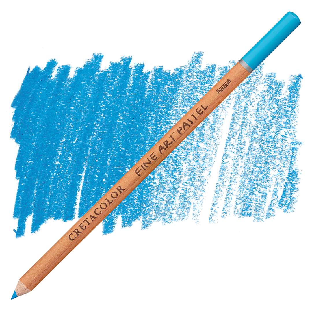 Open in modal - Cretacolor Fine Art Pastel Pencil - Light Blue pencil and swatch