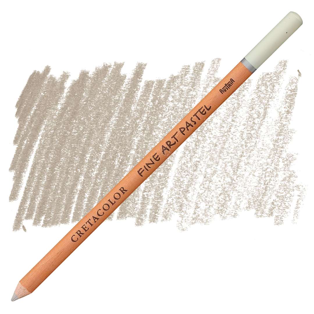 Open in modal - Cretacolor Fine Art Pastel Pencil - Light Gray pencil and swatch