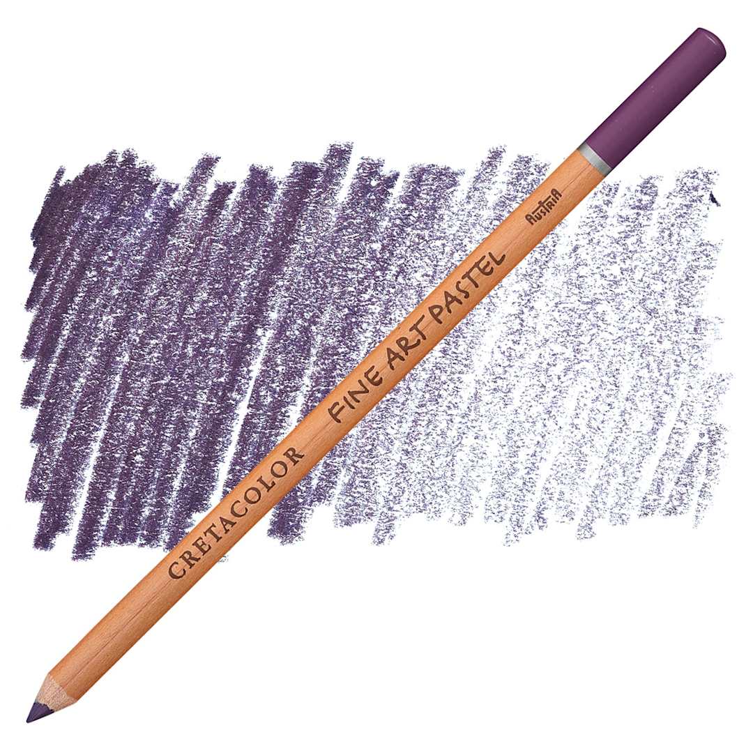 Open in modal - Cretacolor Fine Art Pastel Pencil - Mars Violet Dark pencil and swatch