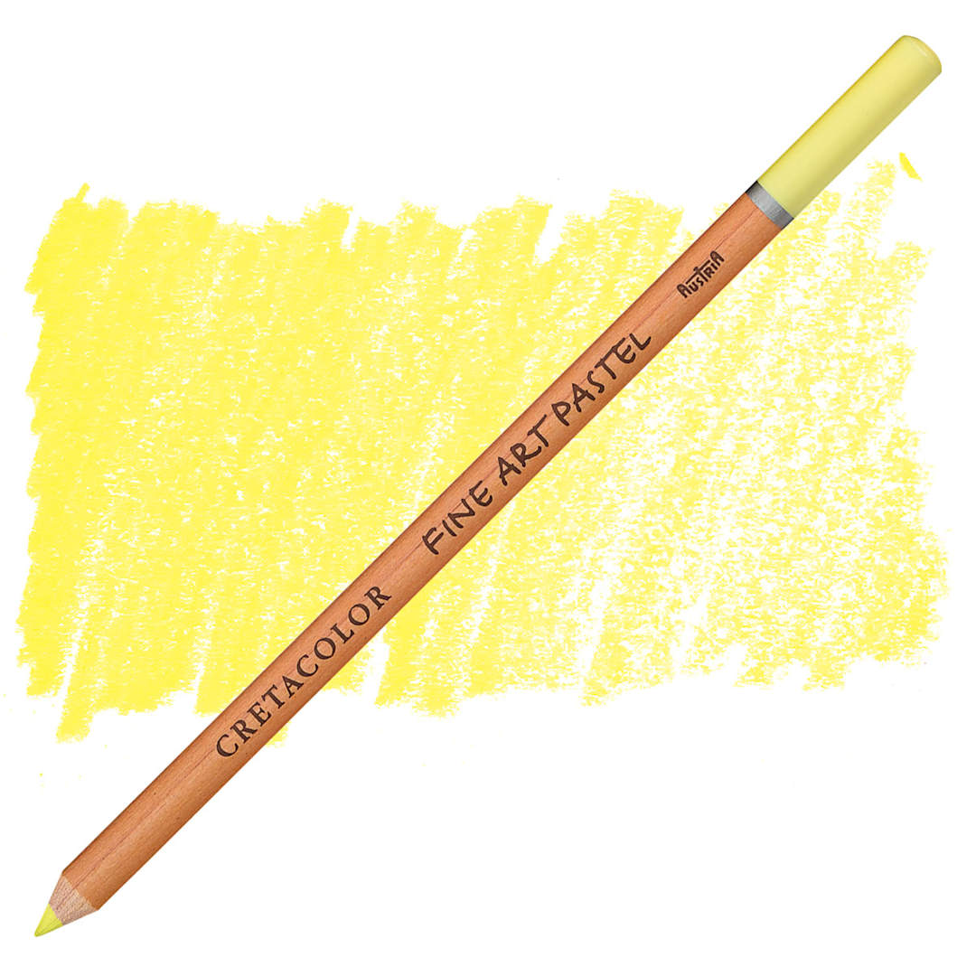 Open in modal - Cretacolor Fine Art Pastel Pencil - Naples Yellow pencil and swatch
