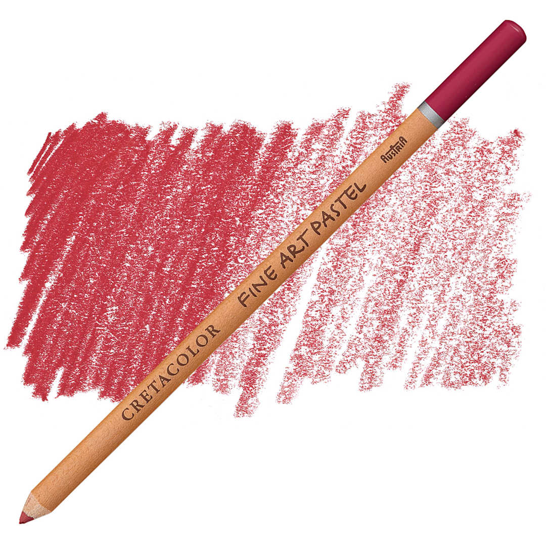 Open in modal - Cretacolor Fine Art Pastel Pencil - Pompeian Red pencil and swatch