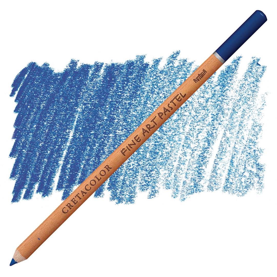 Open in modal - Cretacolor Fine Art Pastel Pencil - Prussian Blue pencil and swatch