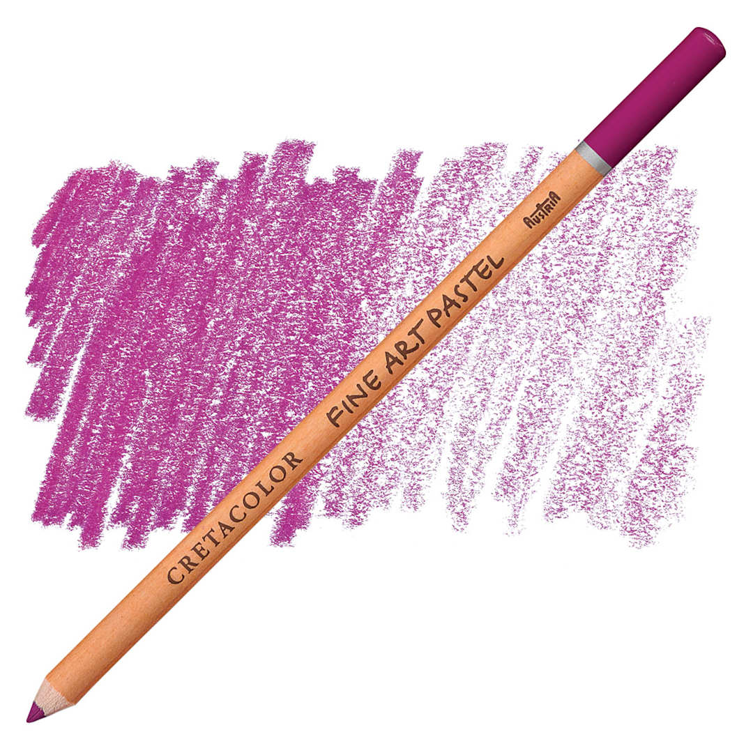 Open in modal - Cretacolor Fine Art Pastel Pencil - Reddish Purple pencil and swatch