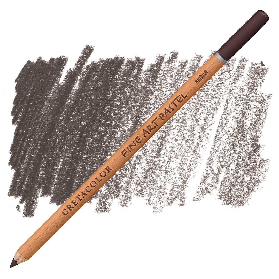 Open in modal - Cretacolor Fine Art Pastel Pencil - Umber pencil and swatch