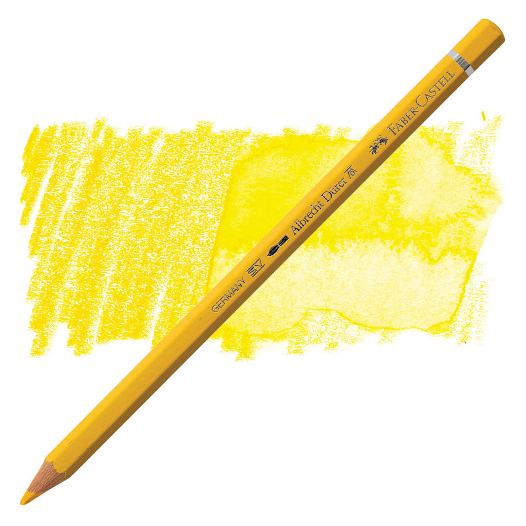 Open in modal - Faber-Castell Albrecht Durer Watercolor Pencil - Dark Cadmium Yellow pencil and swatch