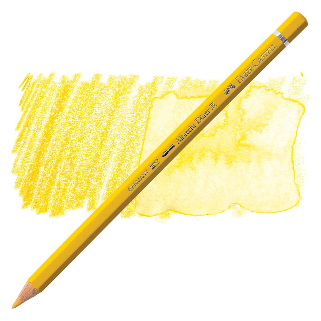 Open in modal - Faber-Castell Albrecht Durer Watercolor Pencil - Dark Naples Ochre pencil and swatch