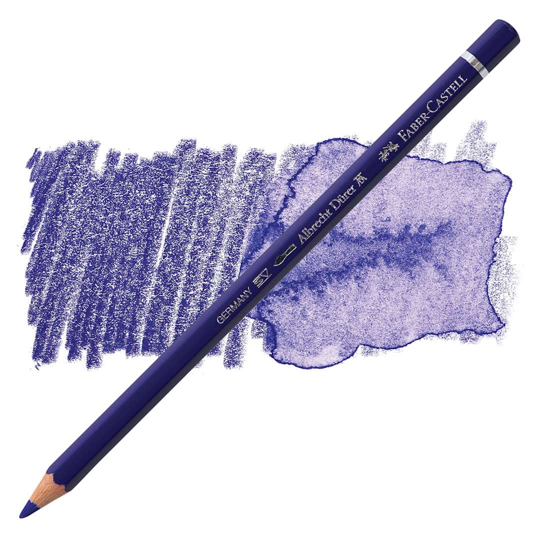 Open in modal - Faber-Castell Albrecht Durer Watercolor Pencil - Delft Blue pencil and swatch