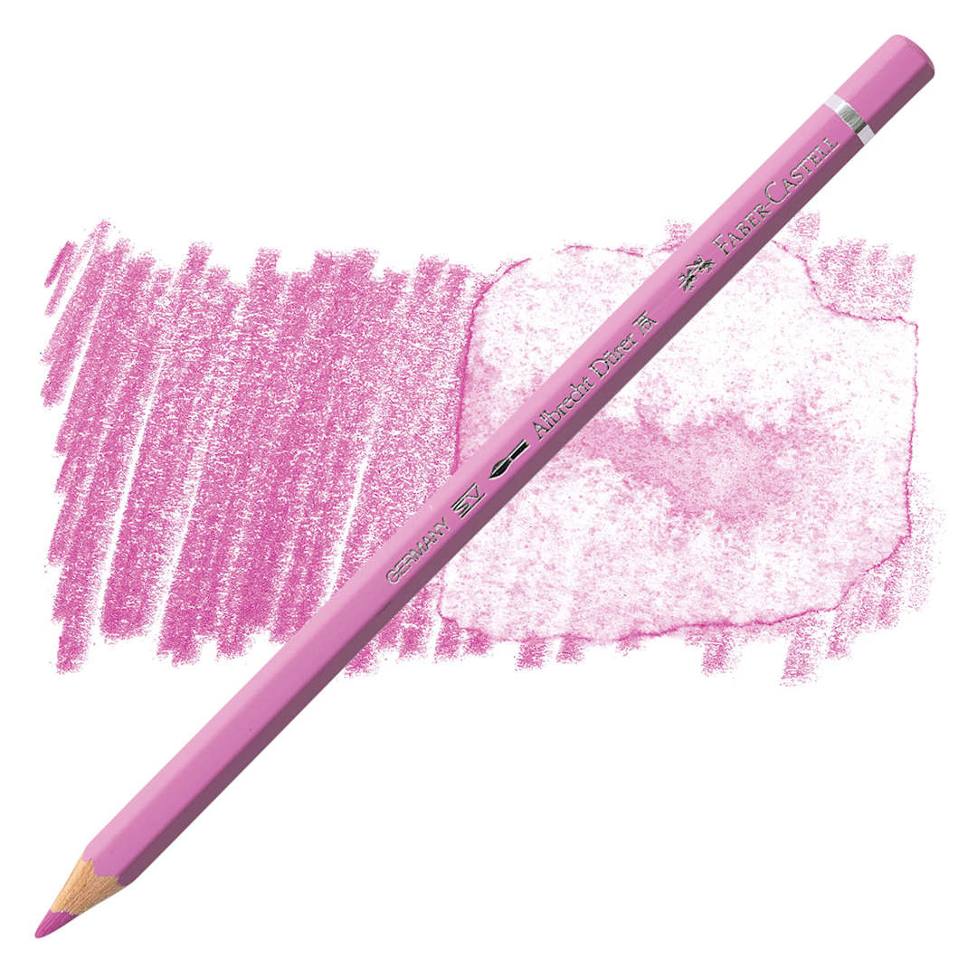 Open in modal - Faber-Castell Albrecht Durer Watercolor Pencil - Light Magenta pencil and swatch