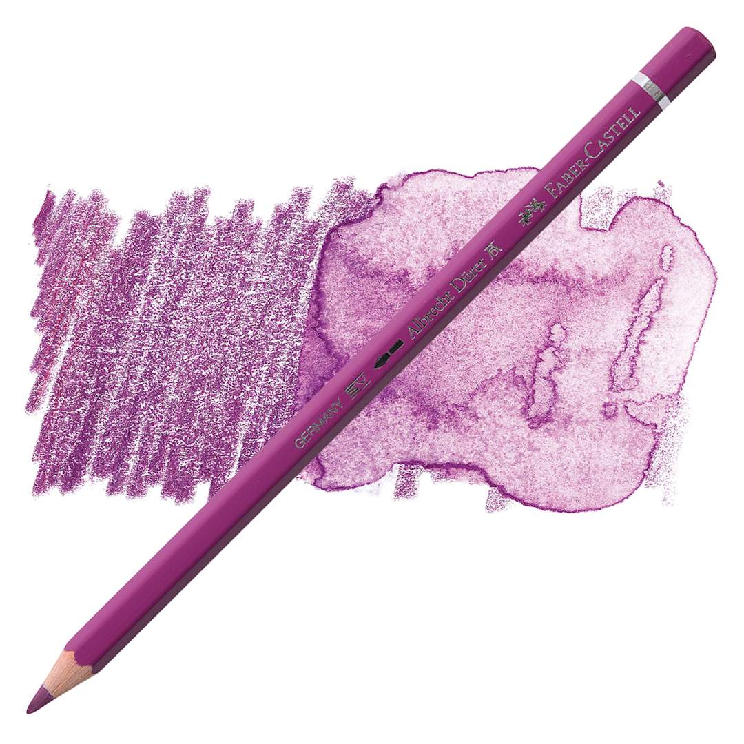Open in modal - Faber-Castell Albrecht Durer Watercolor Pencil - Light Red-Violet pencil and swatch