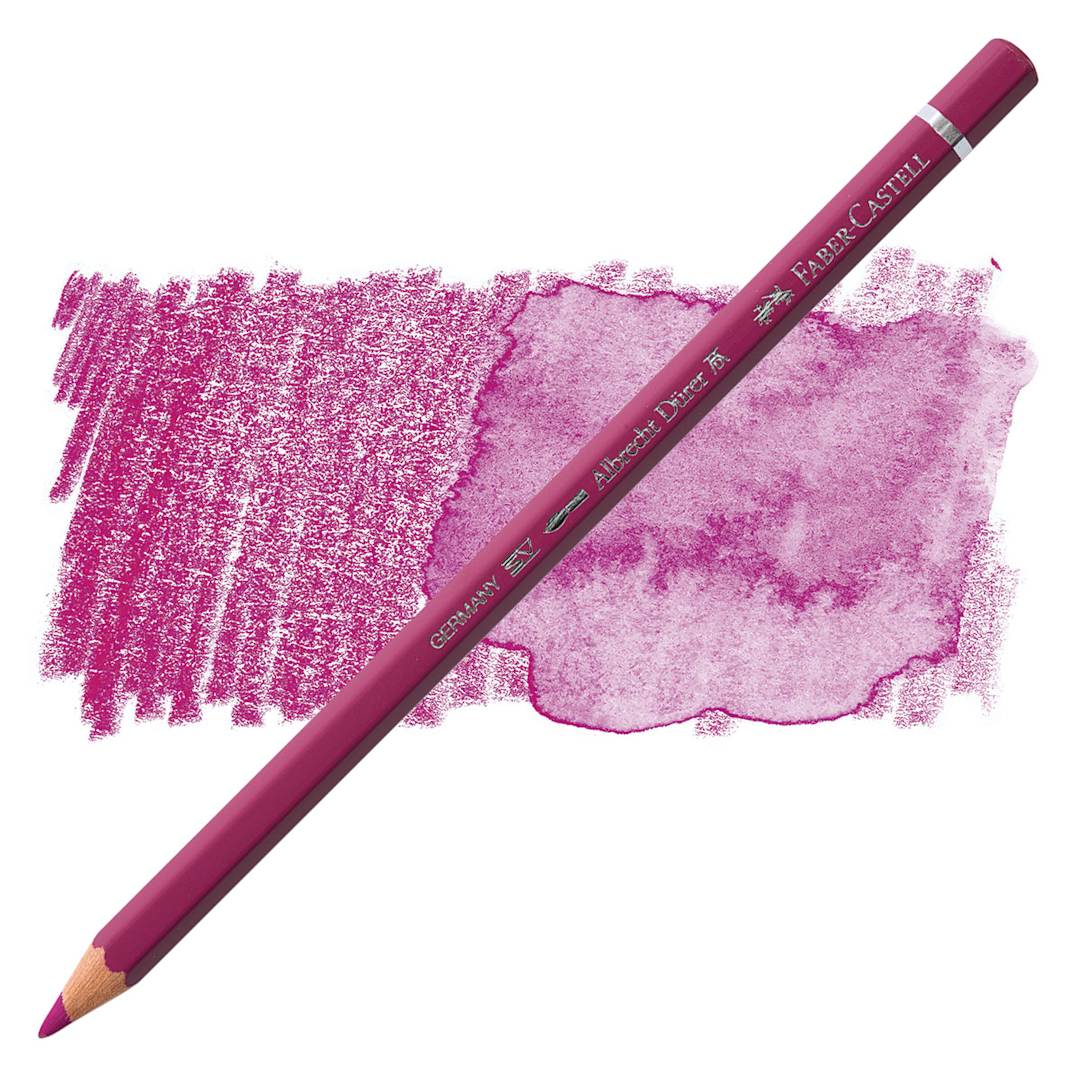 Open in modal - Faber-Castell Albrecht Durer Watercolor Pencil - Middle Purple Pink pencil and swatch