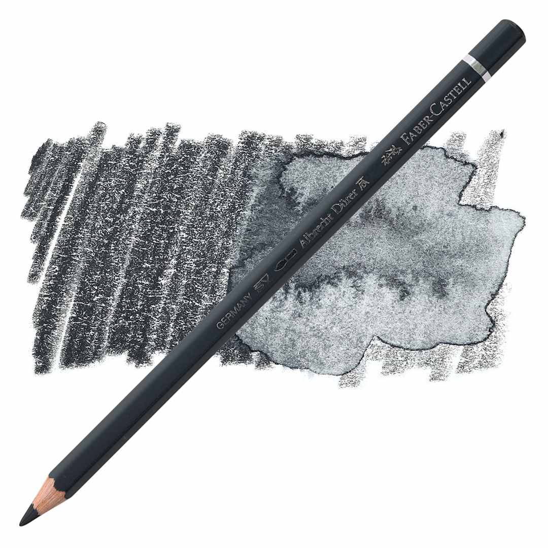 Open in modal - Faber-Castell Albrecht Durer Watercolor Pencil - Payne's Gray pencil and swatch