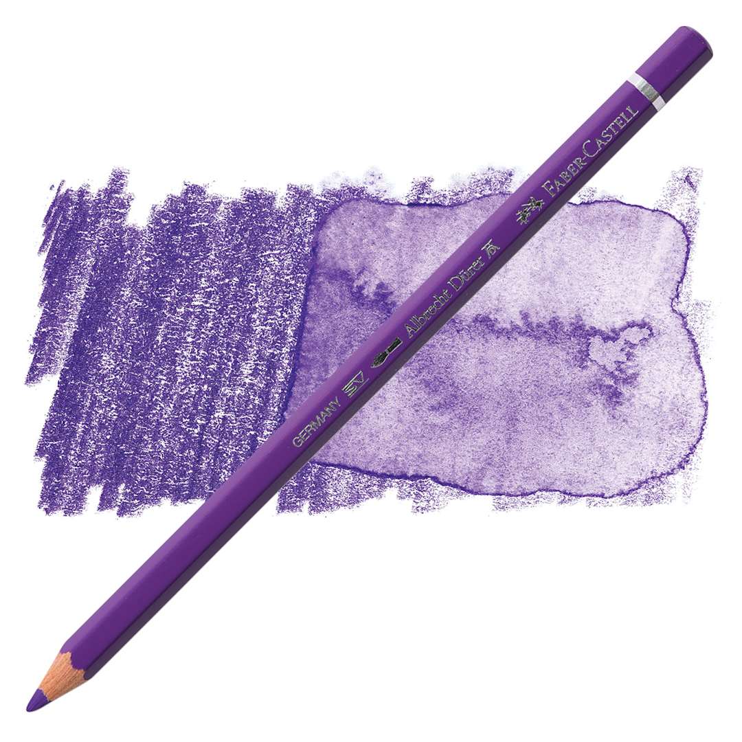 Open in modal - Faber-Castell Albrecht Durer Watercolor Pencil - Purple Violet pencil and swatch