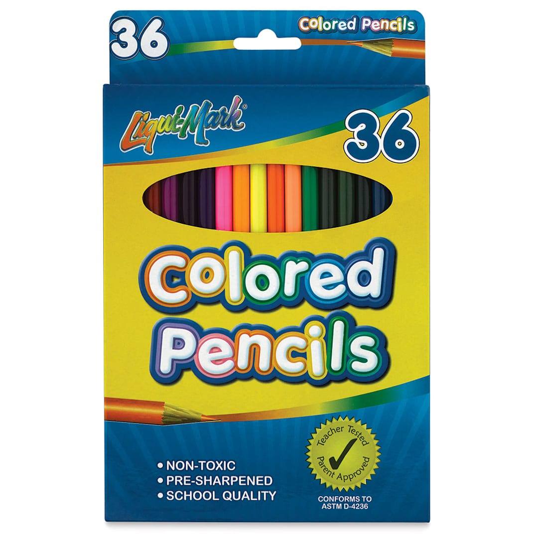 Open in modal - Liqui-Mark Colored Pencils - Front of package of Set of 36
