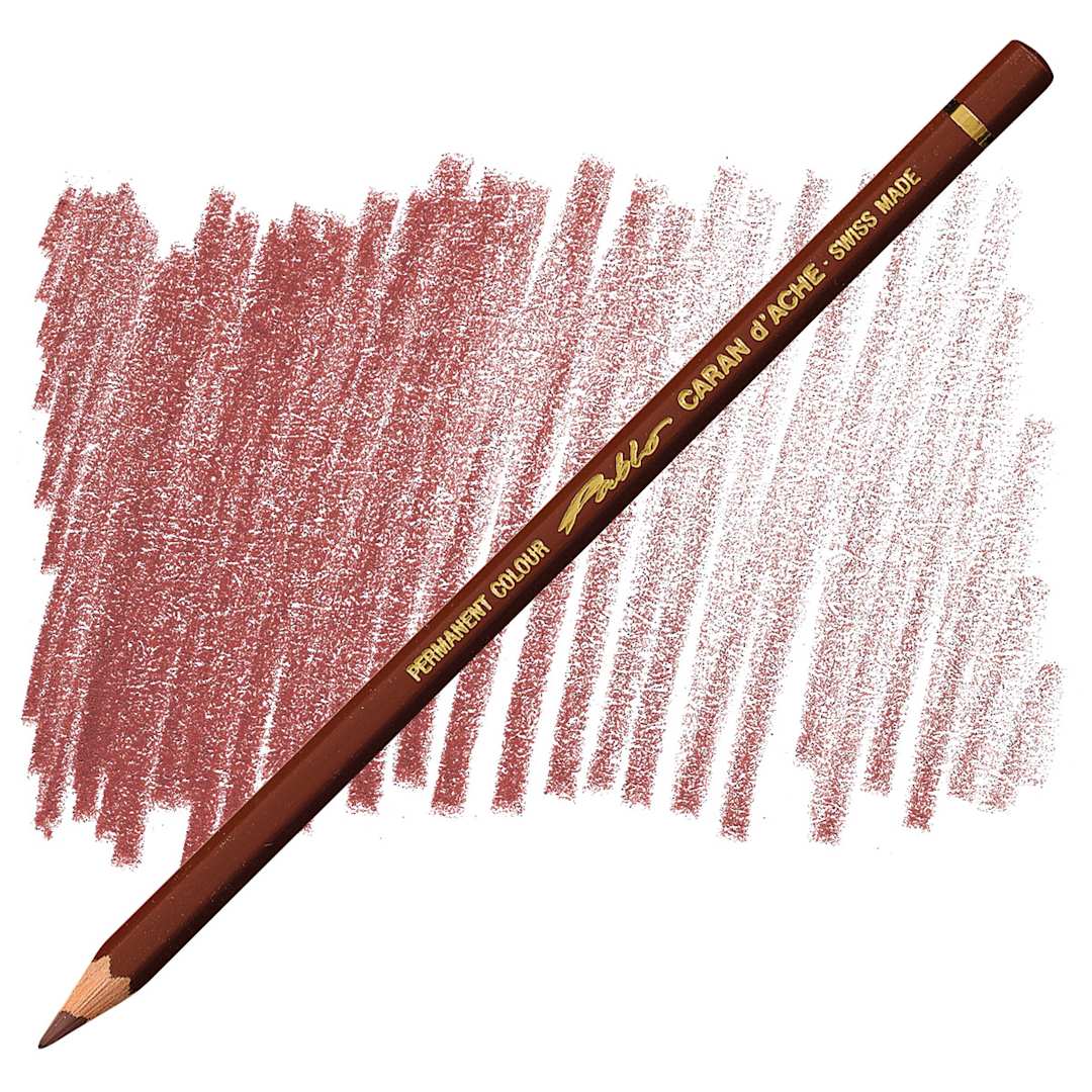 Open in modal - Caran d'Ache Pablo Colored Pencil - Brown pencil and swatch