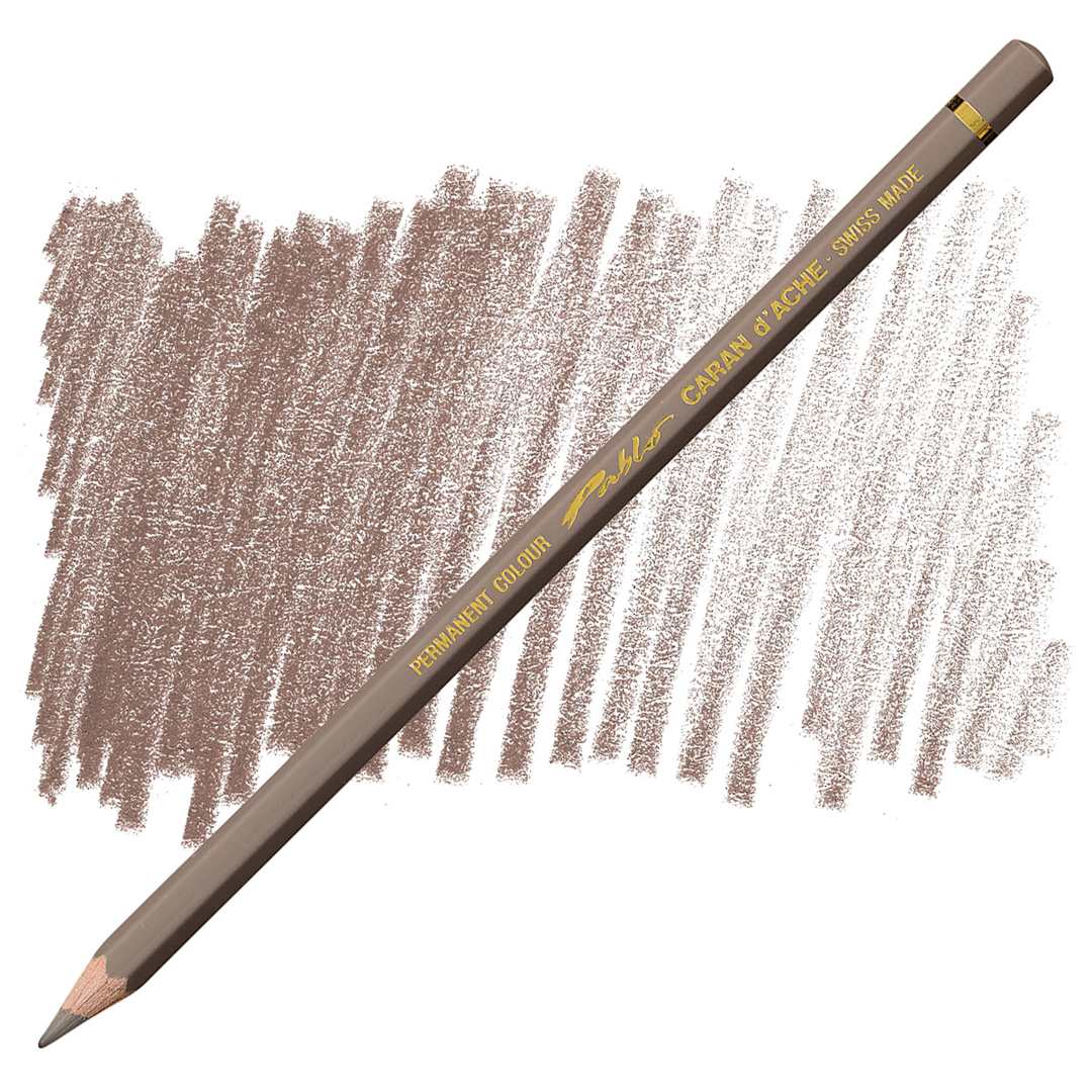 Open in modal - Caran d'Ache Pablo Colored Pencil - Brownish Beige pencil and swatch