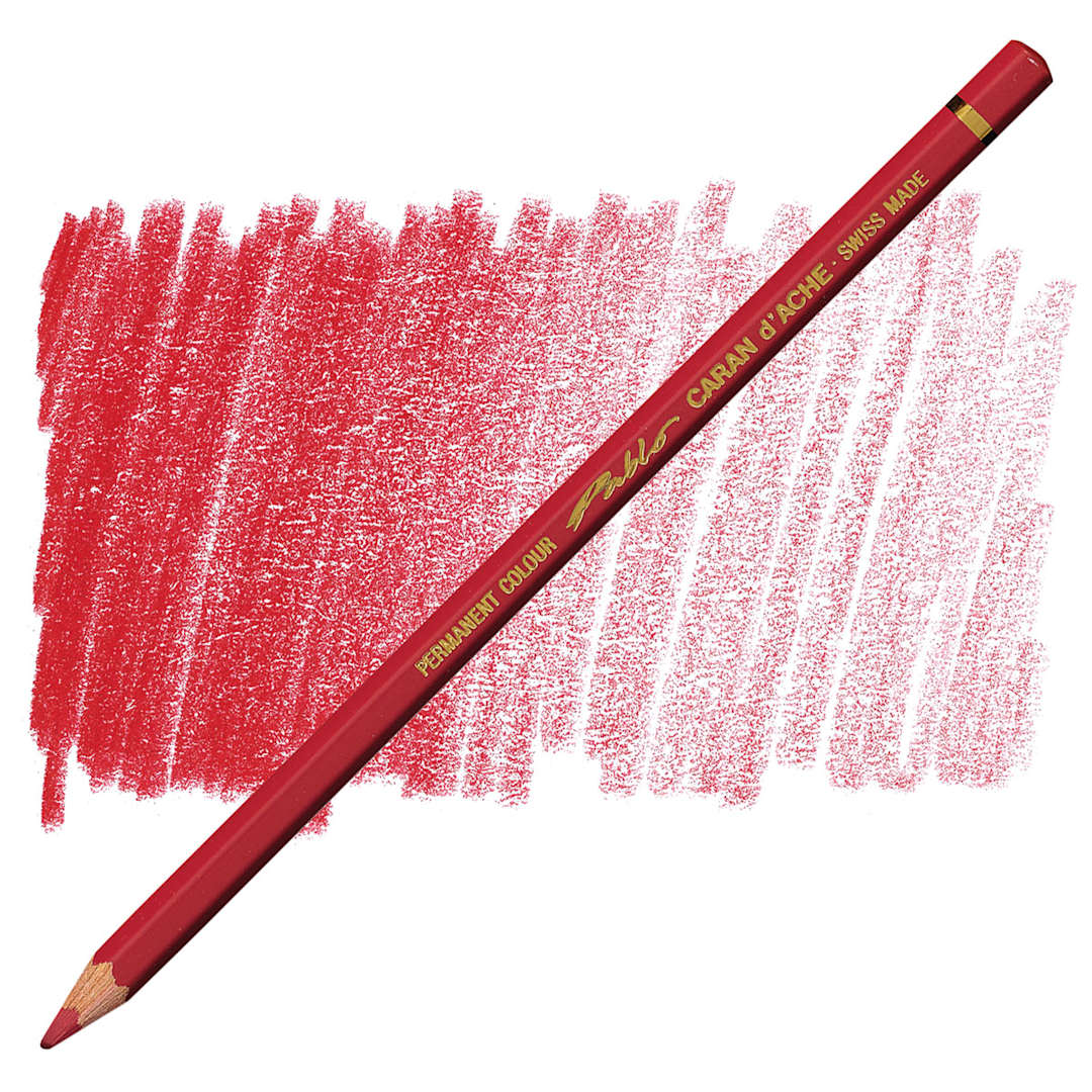 Open in modal - Caran d'Ache Pablo Colored Pencil - Indian Red pencil and swatch