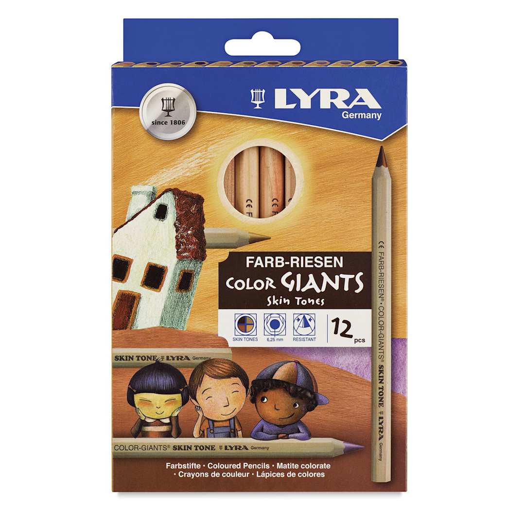 Open in modal - Lyra Skintone Giant Pencil Set - Front of package shown