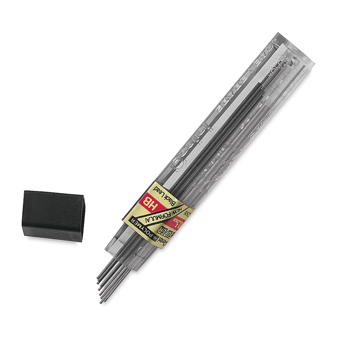 Open in modal - Pentel Graph Gear 1000 Lead Refill - 0.5 mm, Black, HB, Pack of 12