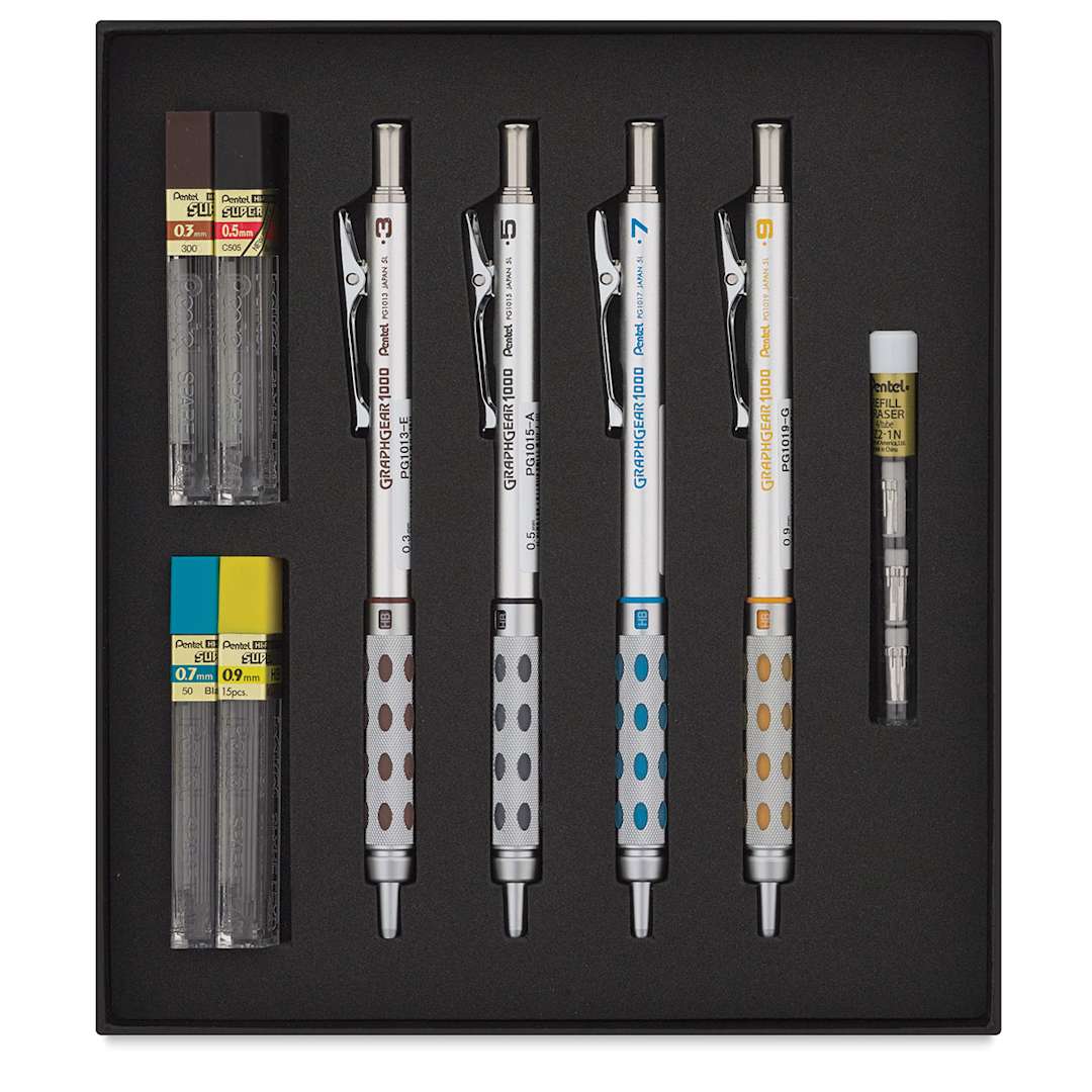 Open in modal - 
GraphGear 1000 Premium Pencil Set  Inside of Package