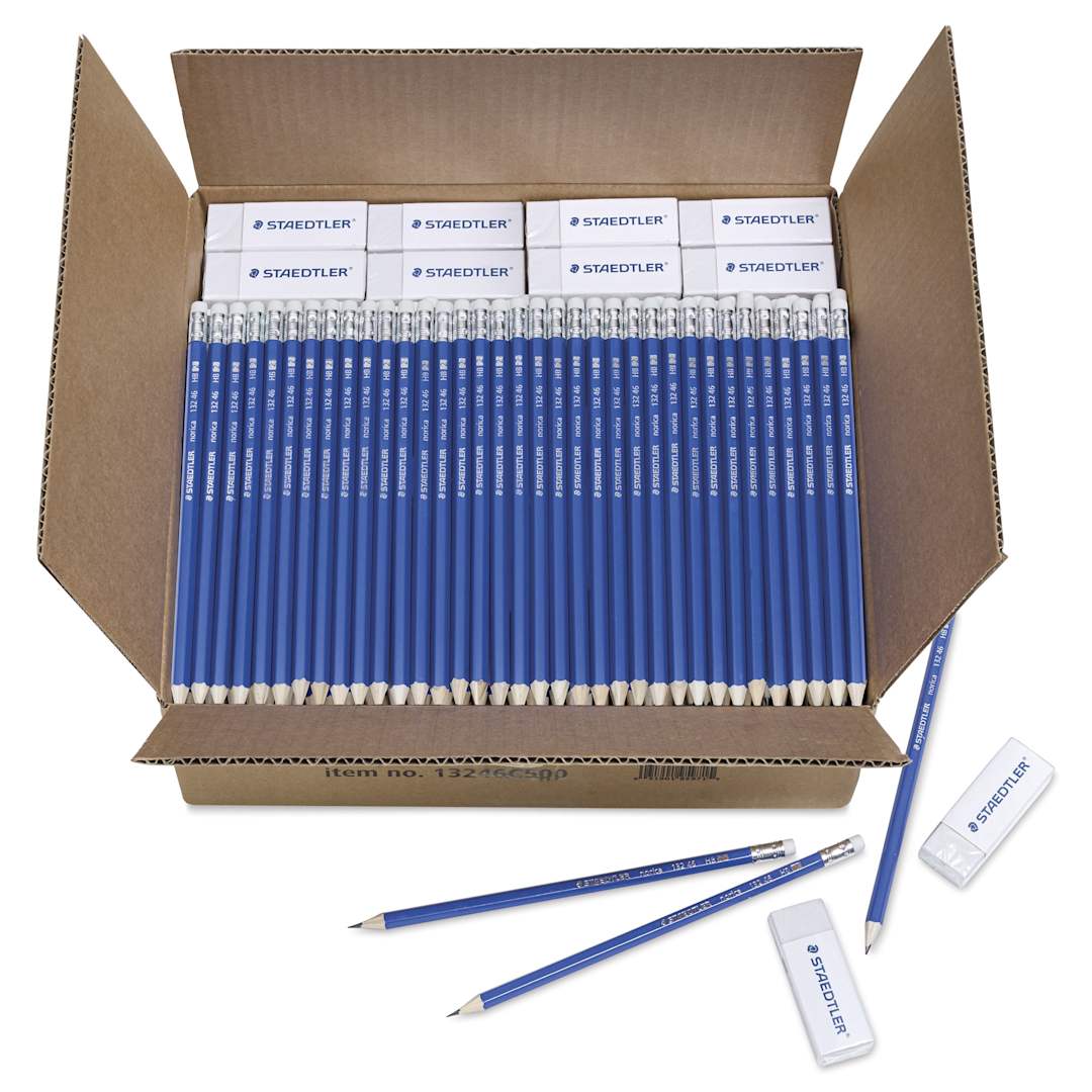 Open in modal - Staedtler My First Norica Pencil - Class Pack of 500, packaging open to show contents