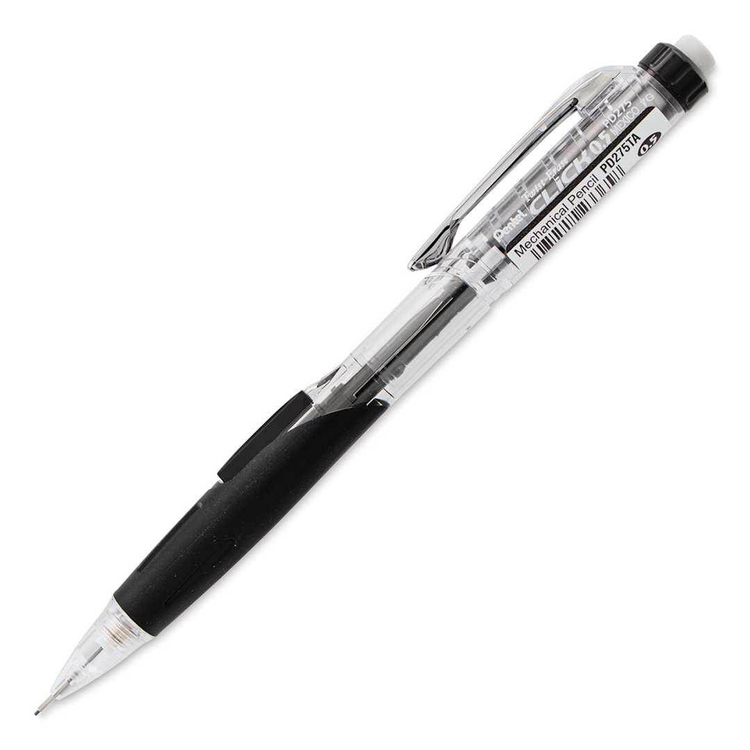 Open in modal - Pentel Twist-Erase Click Mechanical Pencil - 0.5 mm, Black side view