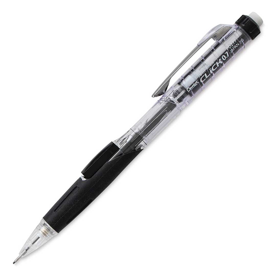 Open in modal - Pentel Twist-Erase Click Mechanical Pencil - 0.7 mm, Black side view