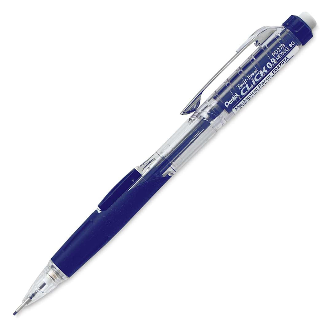 Open in modal - Pentel Twist-Erase Click Mechanical Pencil - 0.9 mm, Blue