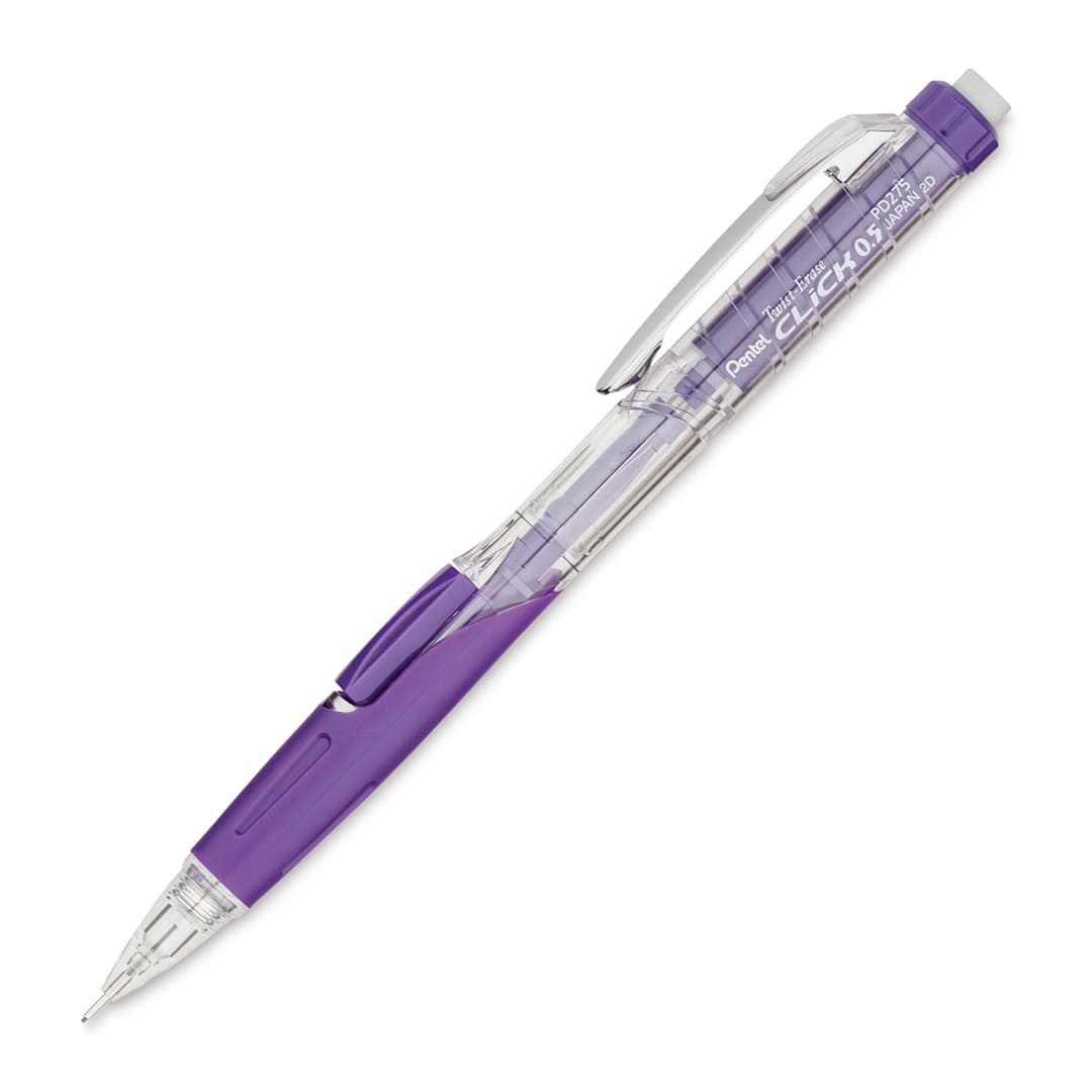 Open in modal - Pentel Twist-Erase Click Mechanical Pencil - 0.5 mm, Violet
