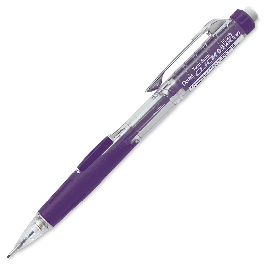 Open in modal - Pentel Twist-Erase Click Mechanical Pencil - 0.9 mm, Violet