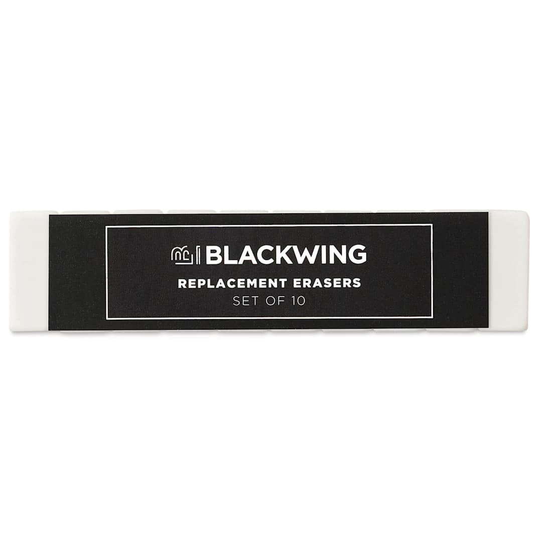 Open in modal - Blackwing Pencil Replacement Erasers - White, Box of 10
