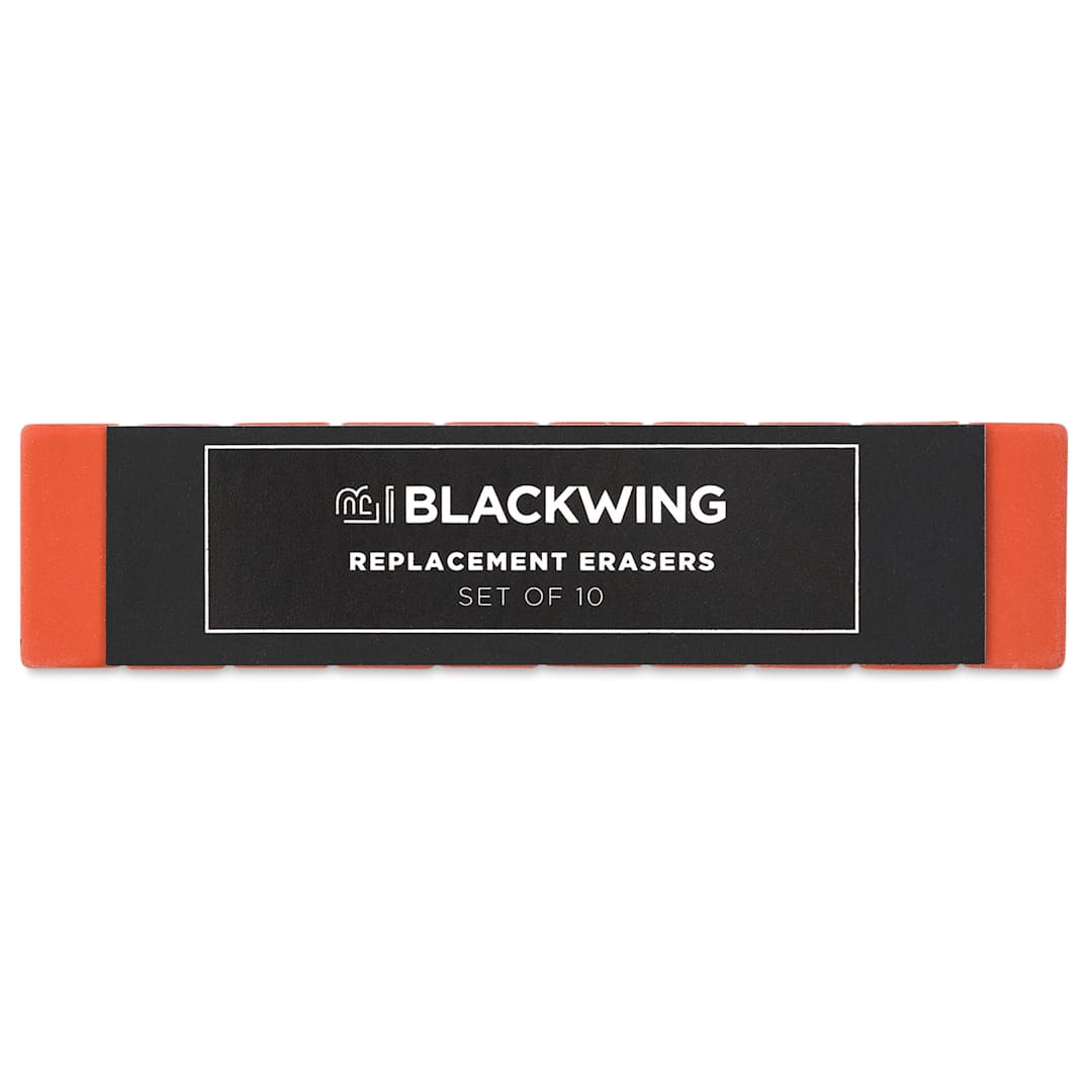 Open in modal - Blackwing Pencil Replacement Erasers - Red, Box of 10