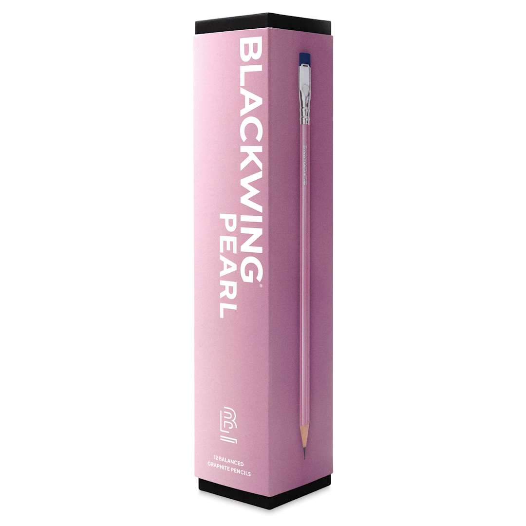 Open in modal - Blackwing Pencils - Pearl Pink, Pkg of 12, Balanced, front of the box