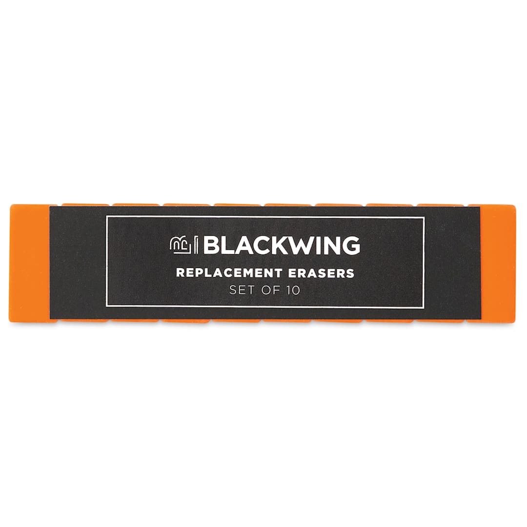 Open in modal - Blackwing Pencil Replacement Erasers - Orange, Box of 10