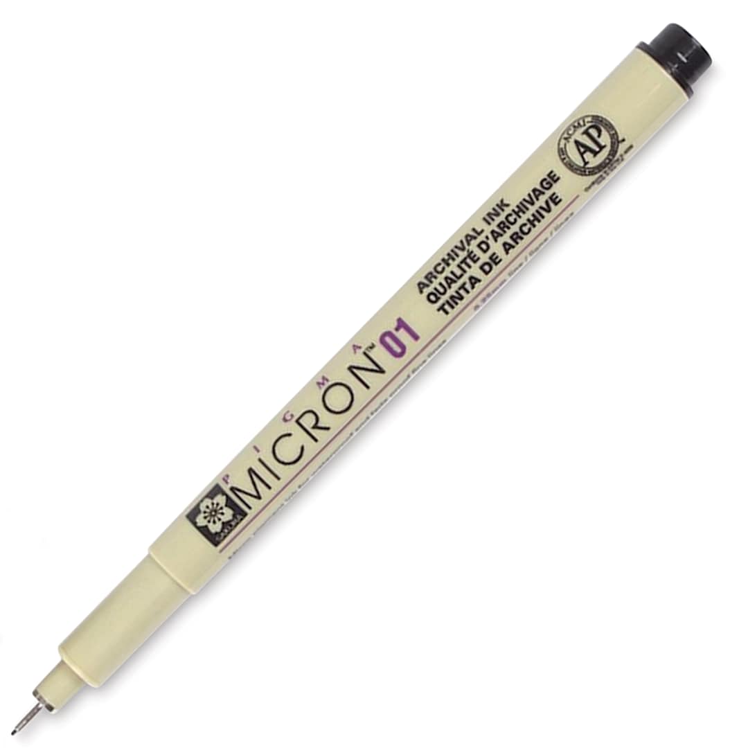 Open in modal - Sakura Pigma Micron Pen - Black, 01