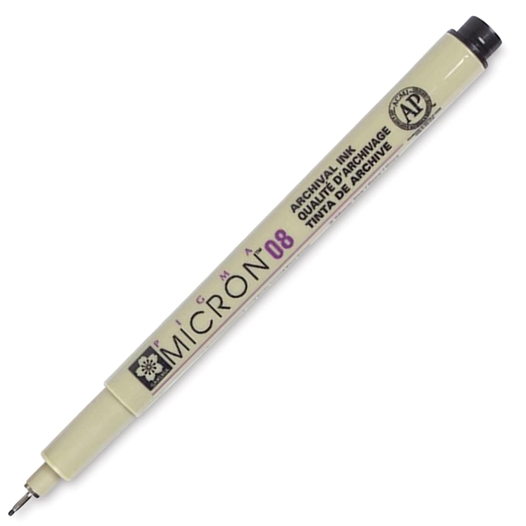 Open in modal - Sakura Pigma Micron Pen - Black, 08