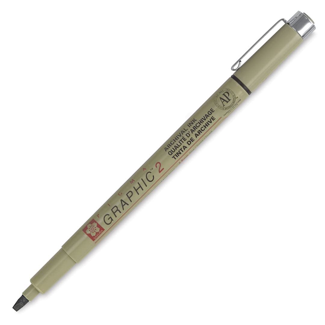 Open in modal - Sakura Pigma Graphic Pen - Black, 2 mm