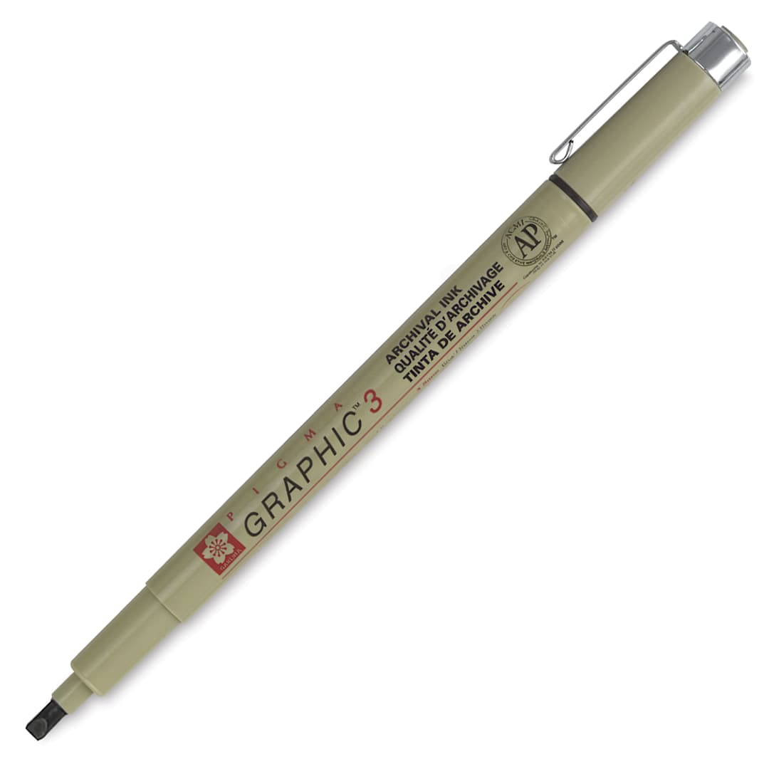 Open in modal - Sakura Pigma Graphic Pen - Black, 3 mm
