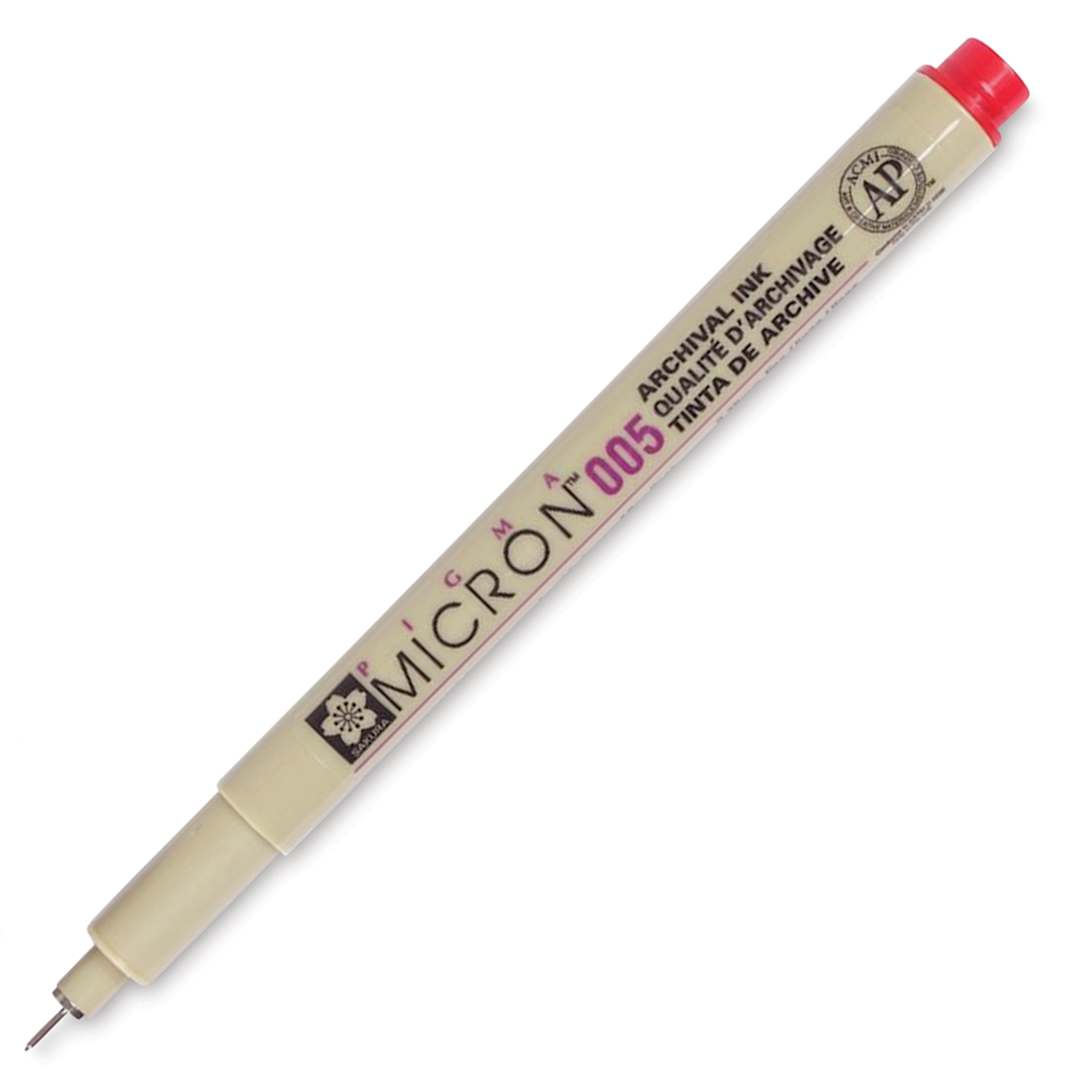 Open in modal - Sakura Pigma Micron Pen - Red, 005