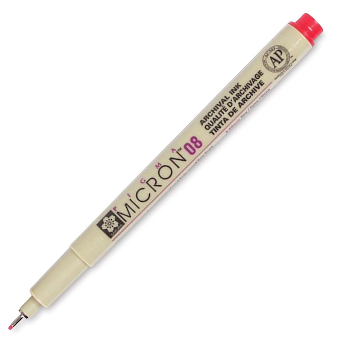 Open in modal - Sakura Pigma Micron Pen - Red, 08