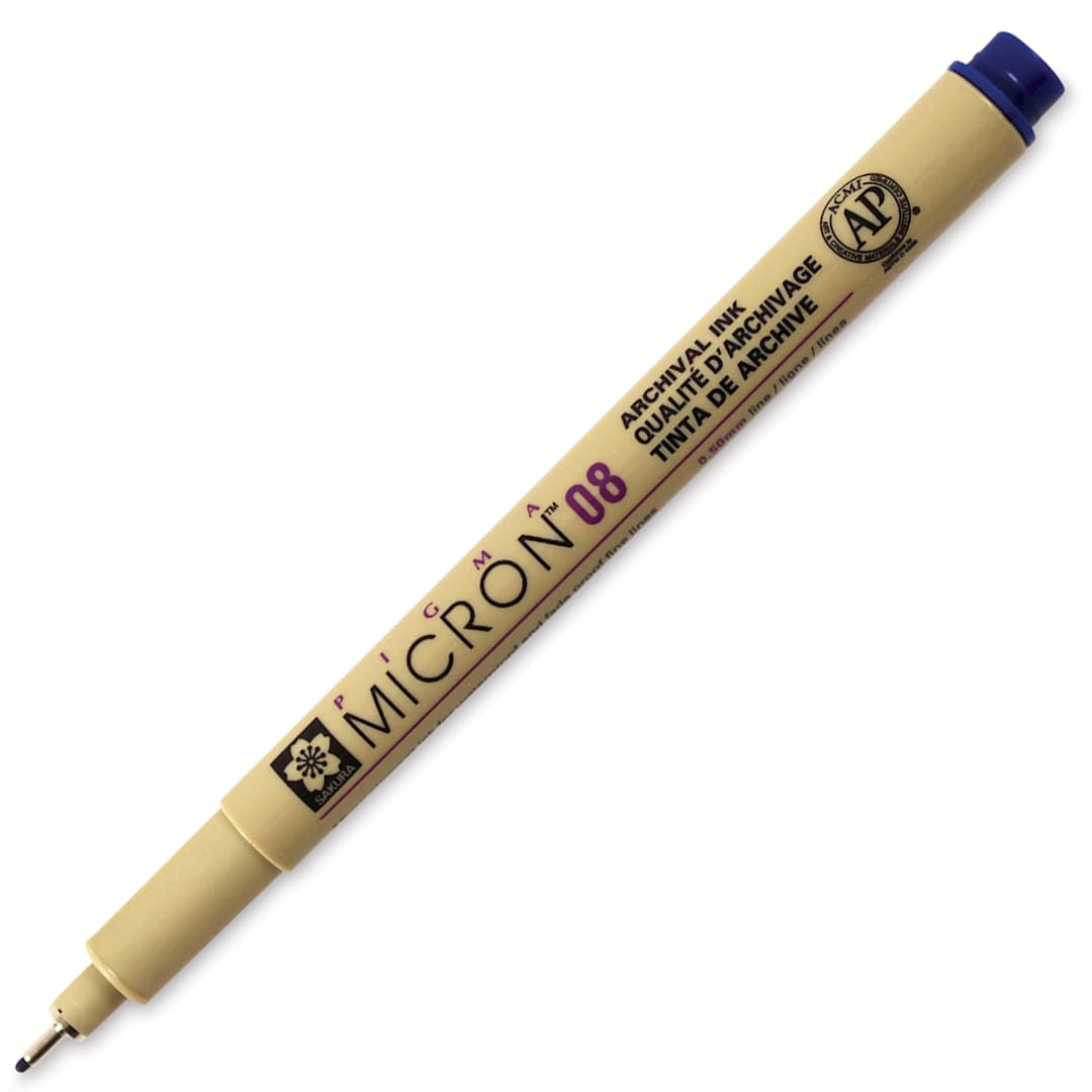 Open in modal - Sakura Pigma Micron Pen - Royal Blue, 08