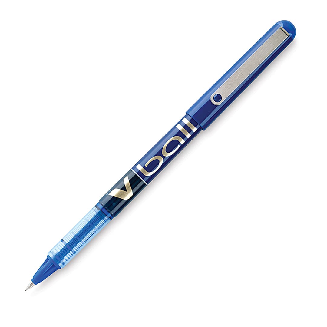 Open in modal - Pilot V-Ball Liquid Ink Roller Pen - Fine, Blue