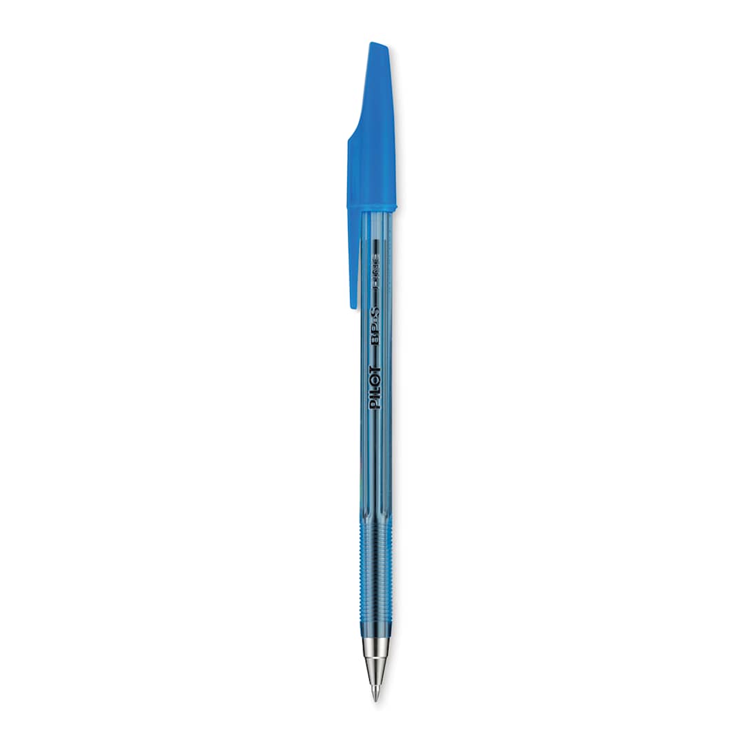 Open in modal - Pilot Better Ball Point Pen - Fine, Blue, Box of 12, single pen with cap off