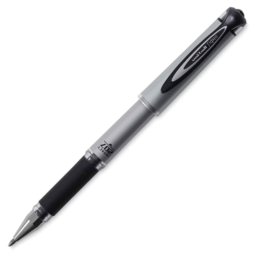 Open in modal - Uni-Ball Signo 207 Impact Rollerball Gel Pen - Black